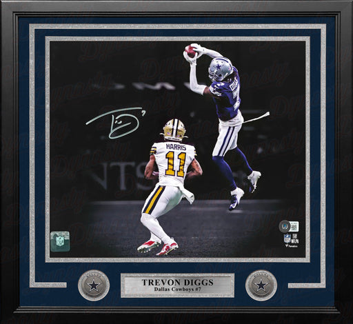 Trevon Diggs Dallas Cowboys Autographed Framed 16" x 20" Spotlight Football Photo - for just $179.99! 