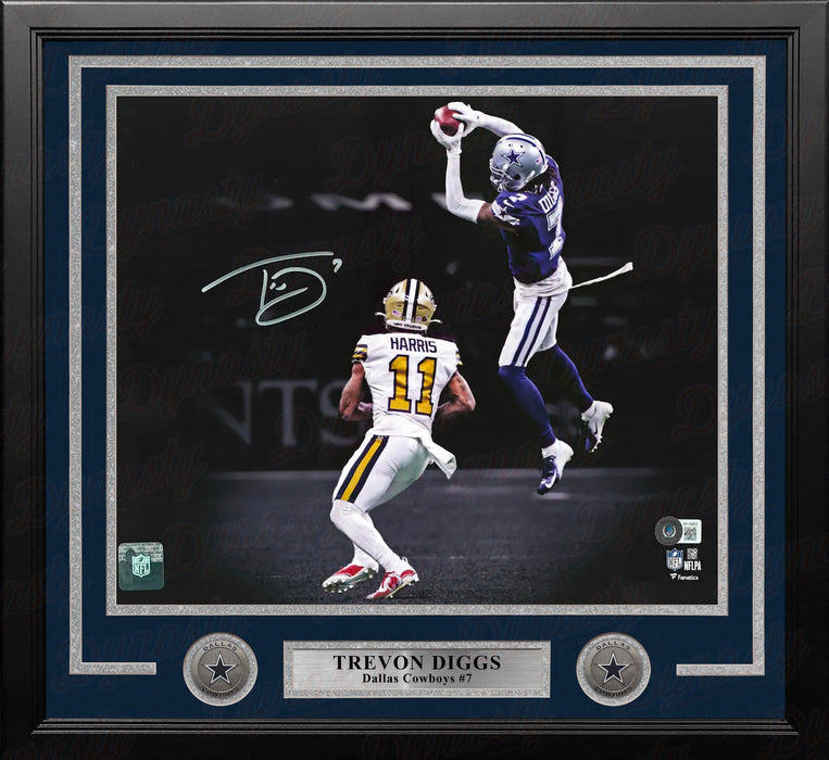 Trevon Diggs Dallas Cowboys Autographed Framed 16" x 20" Spotlight Football Photo - for just $179.99! 