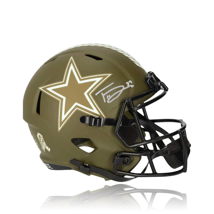 Trevon Diggs Dallas Cowboys Autographed Salute to Service Speed Mini Helmet - for just $229.99! 