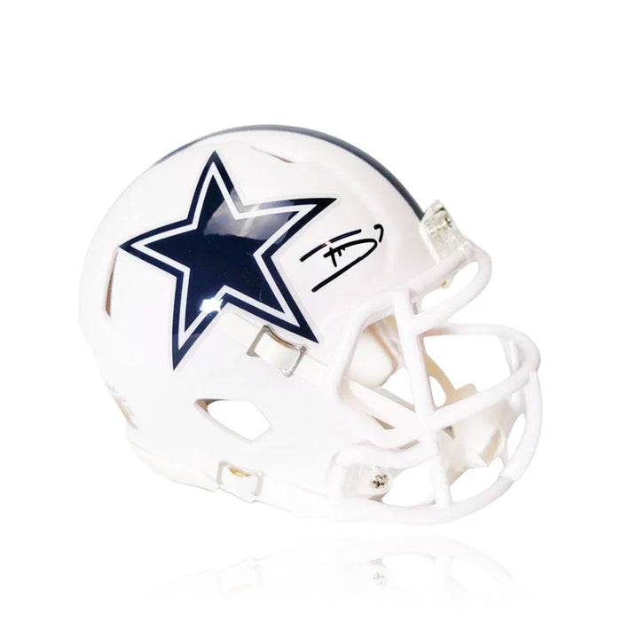 Trevon Diggs Dallas Cowboys Autographed Alternate White Speed Mini Helmet - for just $219.99! 
