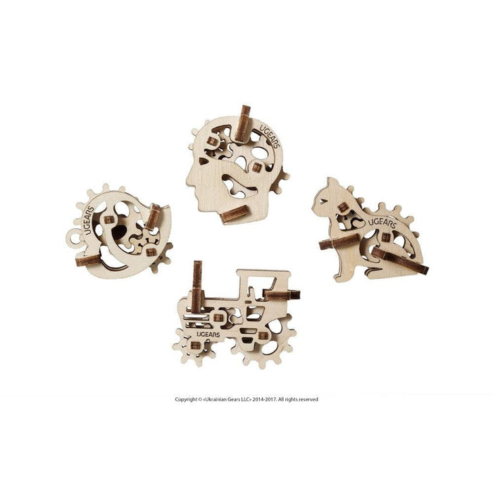 Tribik Fidgets Set of 4 3D Wood Model Kit UGEARS - for just $13.99! 