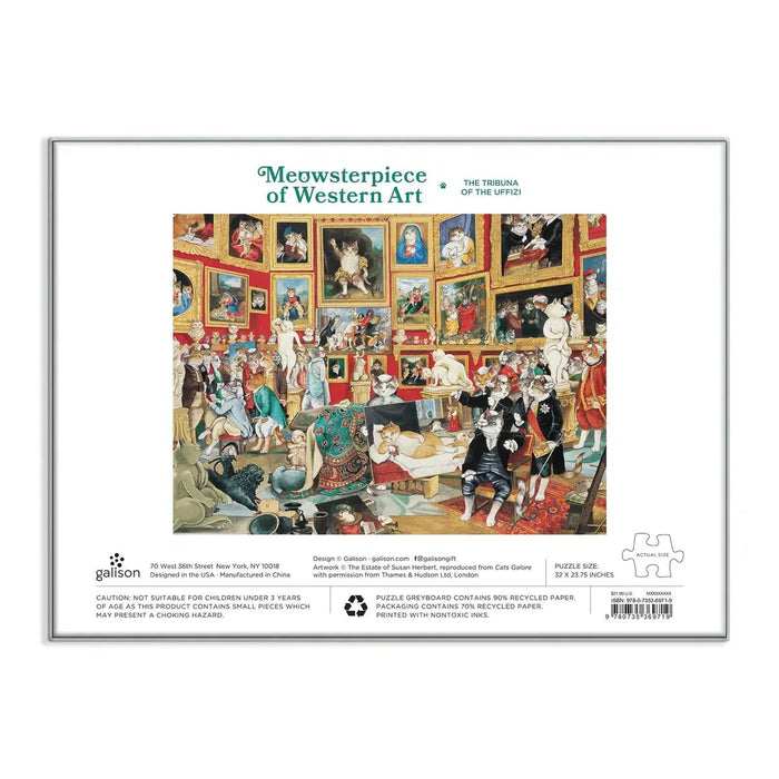 Tribuna of the Uffizi Meowsterpiece of Western Art 1500 Piece Jigsaw Puzzle Galison - for just $21.99! 