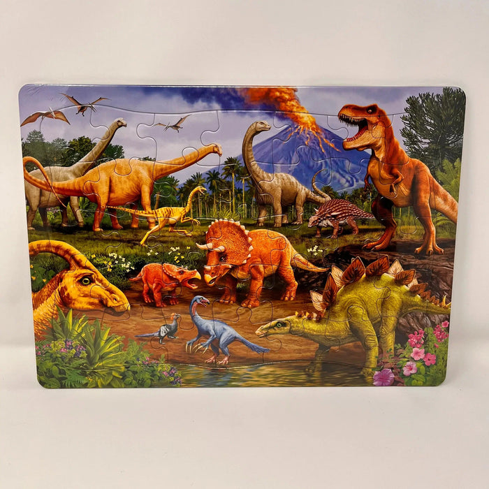 Triceratops & Friends 35 Piece Tray Jigsaw Puzzle Cobble Hill - for just $9.99! 