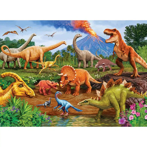Triceratops & Friends 35 Piece Tray Jigsaw Puzzle Cobble Hill - for just $9.99! 