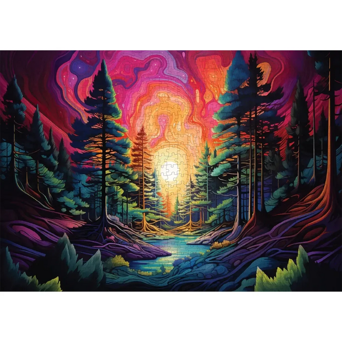 Trippy Timber 1000 Piece Jigsaw Puzzle Trippy - for just $19.99! 