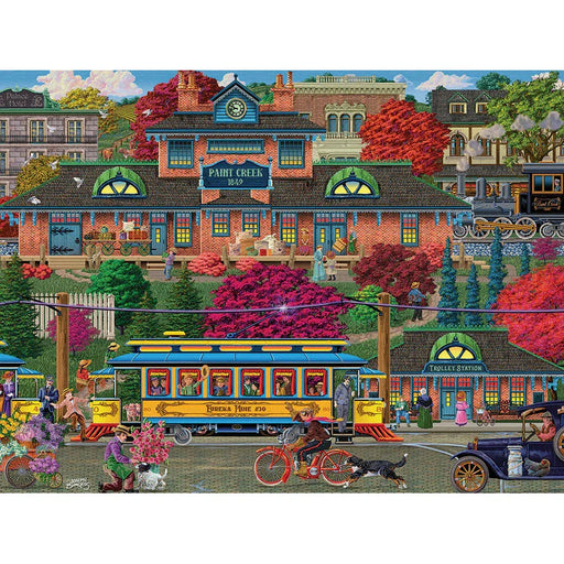 Trolley Station 275 Large Piece Jigsaw Puzzle Cobble Hill - for just $17.99! 