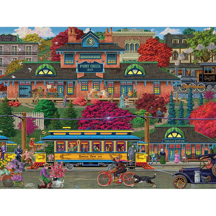 Trolley Station 275 Large Piece Jigsaw Puzzle Cobble Hill - for just $17.99! 