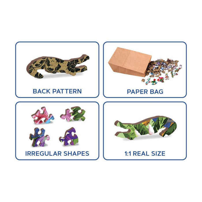 Tropical Birds 160 Piece Wood Jigsaw Puzzle Wooden City - for just $19.99! 