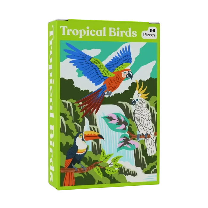Tropical Birds 99 Piece Mini Jigsaw Puzzle Puzzledly - for just $9.99! 
