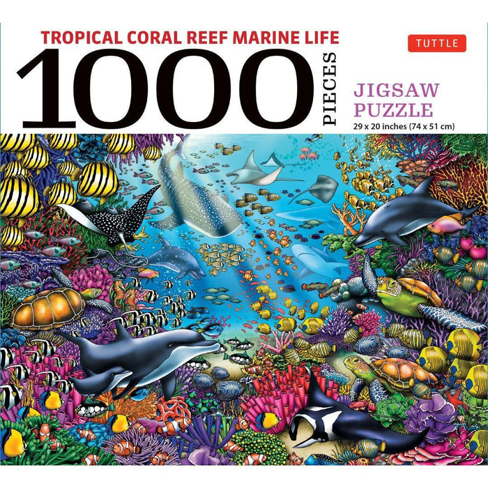 Tropical Coral Reef Marine Life 1000 Piece Jigsaw Puzzle Tuttle - for just $19.99! 
