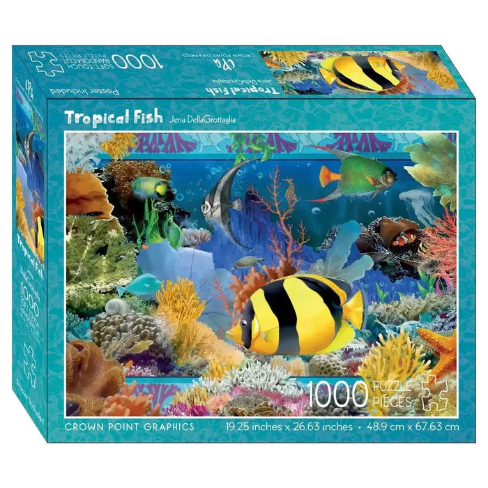 Tropical Fish 1000 Piece Soft Touch Jigsaw Puzzle Crown Point - for just $19.99! 
