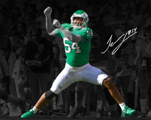 Jeremiah Trotter, Jr. Blackout Philadelphia Eagles Autographed 11" x 14" Football Photo - for just $39.99! 