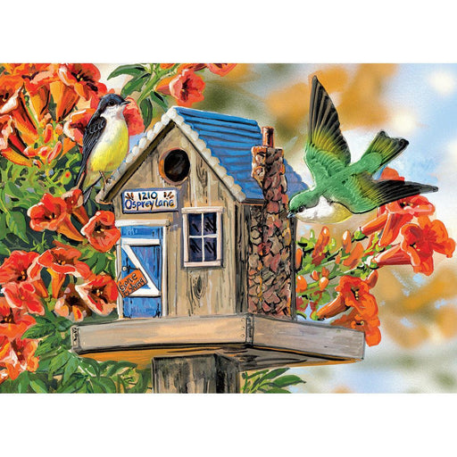 Trumpet Vines & Tree Sparrows 300 Large Piece Jigsaw Puzzle Eurographics - for just $17.99! 