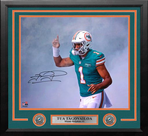 Tua Tagovailoa Entrance Miami Dolphins Autographed 16" x 20" Framed Football Photo - for just $279.99! 