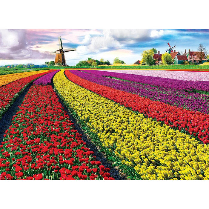 Tulip Fields 1000 Piece Jigsaw Puzzle Eurographics - for just $21.99! 