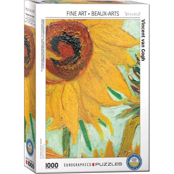 Twelve Sunflowers (Detail) 1000 Piece Jigsaw Puzzle Eurographics - for just $19.99! 