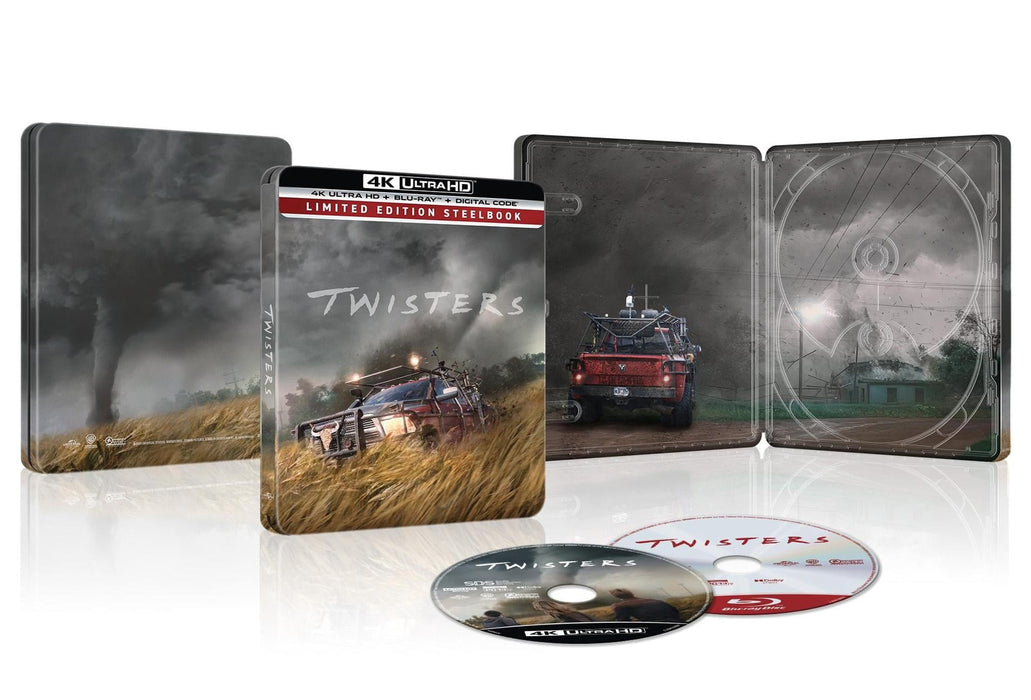 Twisters - Steelbook (4K Ultra HD + Blu-ray + Digital) - for just $47.99! 