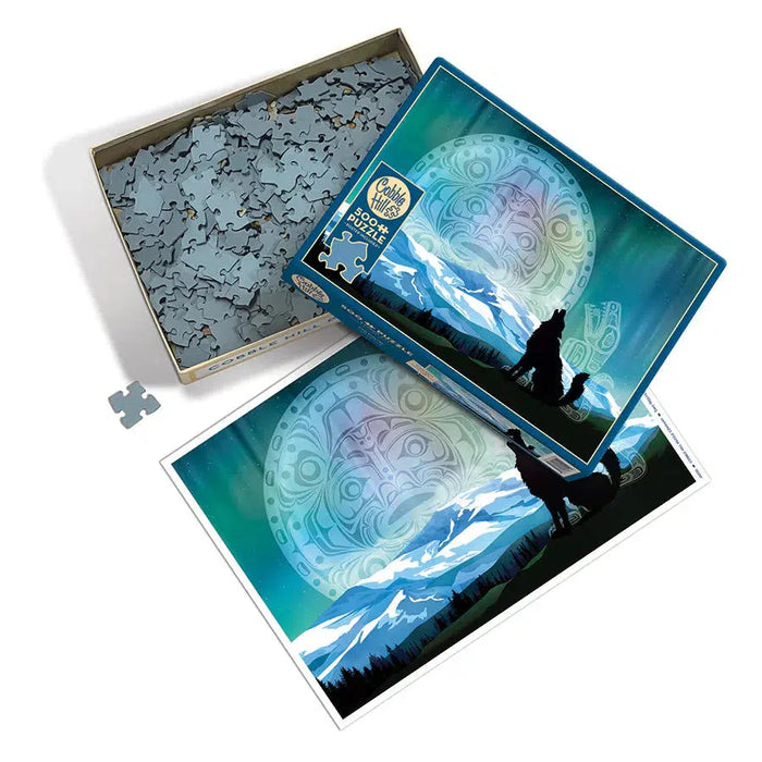 Two Wolves 500 Piece Jigsaw Puzzle Cobble Hill - for just $17.99! 