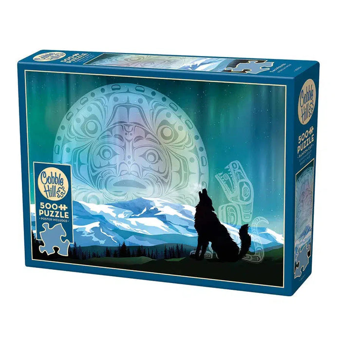 Two Wolves 500 Piece Jigsaw Puzzle Cobble Hill - for just $17.99! 