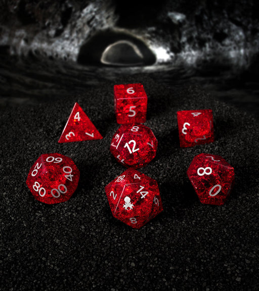 Kraken Dice Cracked Glass 7pc Dice Set - for just $84.99! 