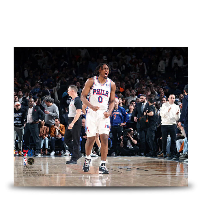 Tyrese Maxey Playoff Celebration Philadelphia 76ers 8" x 10" Basketball Photo - for just $9.99! 