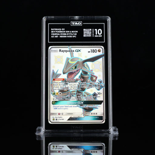 Rayquaza GX Hidden Fates Ultra Premium Collection Alternate Art Promo 177a/168 TAG 10 - for just $300! 
