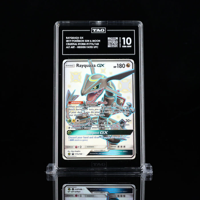 Rayquaza GX Hidden Fates Ultra Premium Collection Alternate Art Promo 177a/168 TAG 10 - for just $300! 