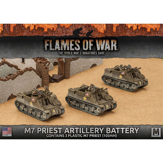 Flames of War: American M7 Priest Armored Artillery Battery (Mid War) - for just $30! 