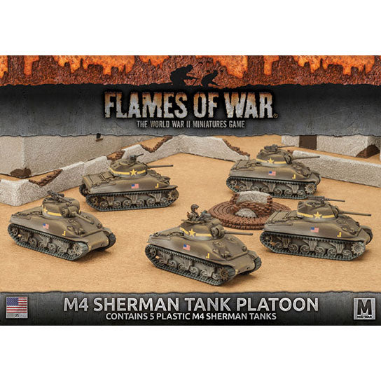 Flames of War: American M4 Sherman Tank Platoon (Mid War) - for just $50! 