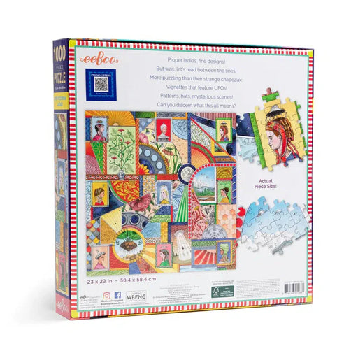 UFO Victorian Ladies 1000 Piece Jigsaw Puzzle eeBoo - for just $26.99! 