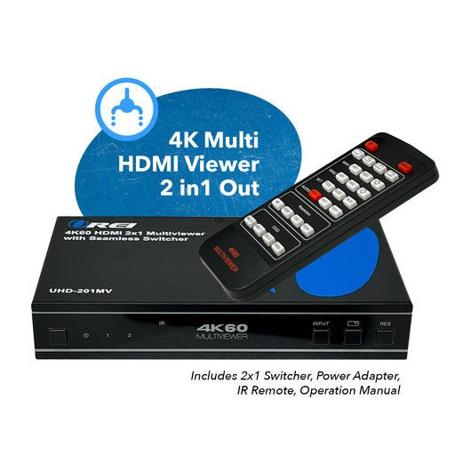 Ultra HD 4K Multi-Viewer 2x1 HDMI Seamless Video Switch(UHD-201MV) - Premium  - Just $149.99! Shop now at Retro Gaming of Denver