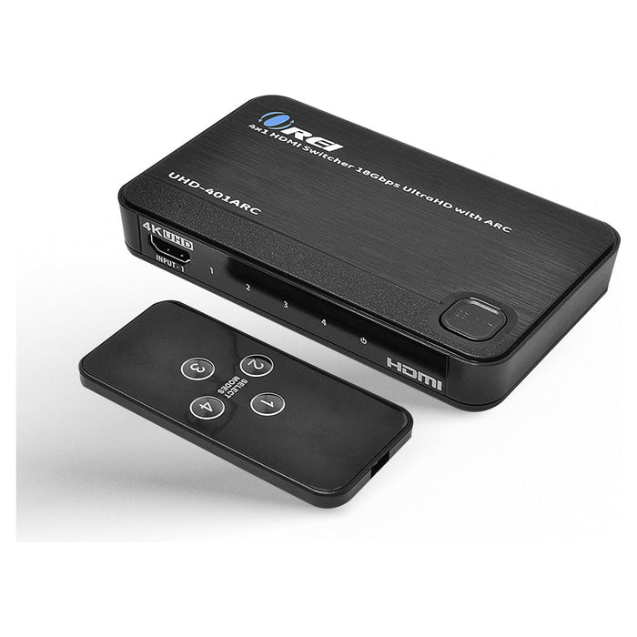 4K ARC 4x1 HDMI Switcher - Supports 4K @ 60Hz, Connect Sound bar With ARC (UHD-401ARC) - Just $39.99! Shop now at Retro Gaming of Denver