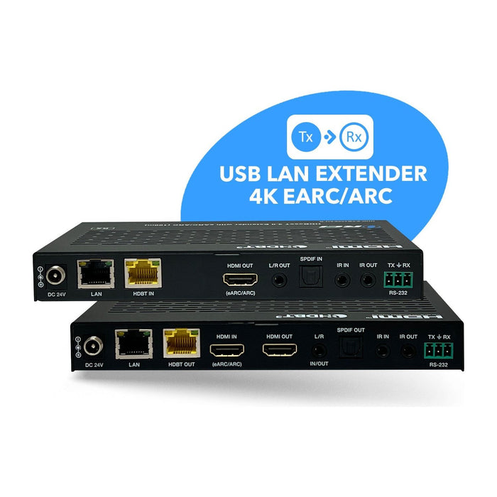 4K KVM HDMI Extender With HDBaseT Over CAT5e/6/7 Support eARC & IR Control - 350 Ft (UHD-EXB350EAU-K) - Just $499.99! Shop now at Retro Gaming of Denver