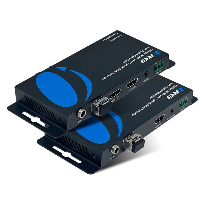 4K HDMI over Optical Fiber Extender with Audio Extraction and Bi-Directional IR (UHD-FO10-K) - Just $399! Shop now at Retro Gaming of Denver