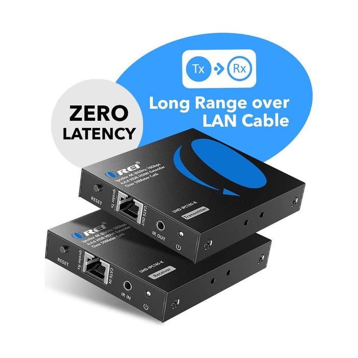 4K HDMI Extender Balun by OREI Upto 165 Feet - UltraHD 4K @ 60Hz 4:4:4 Over Single CAT6/7 (UHD-IPC165-K) - Just $89.99! Shop now at Retro Gaming of Denver