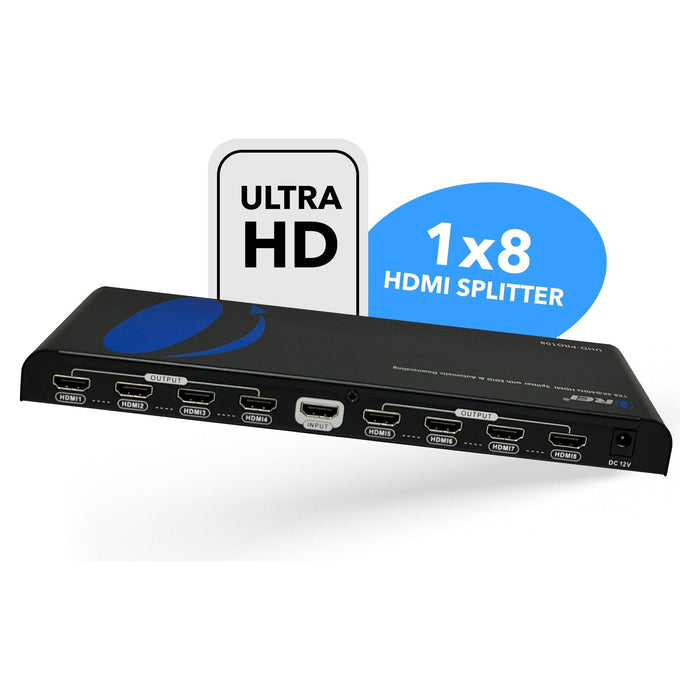 1x8 HDMI Splitter: 1-in 8-out, UltraHD 4K, Auto-Downscale, EDID (UHD-PRO108) - Just $79.99! Shop now at Retro Gaming of Denver