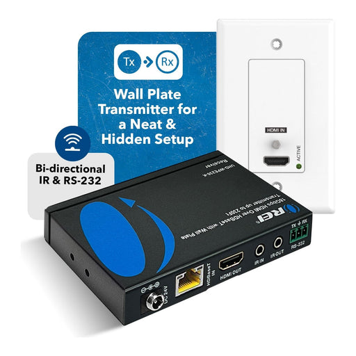 4K HDMI Extender Over Single CAT6/7 With 4K@60Hz Wall Plate Transmitter, HDBaseT & Bidirectional IR Upto 230ft (UHD-WPE230-K) - Just $239! Shop now at Retro Gaming of Denver