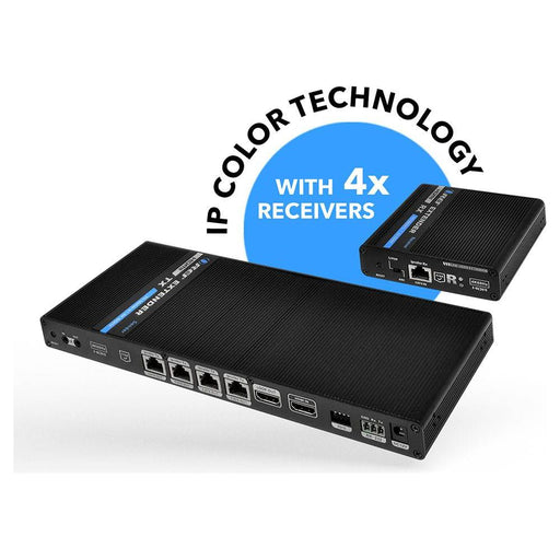 1x4 4K HDMI Extender Splitter Over Single CAT6/7 Up to 230 Ft - ipcolor Technology 18 Gbps, Bi-directional IR, RS-232, EDID (UHD14-IPC230-K) - Just $319.99! Shop now at Retro Gaming of Denver