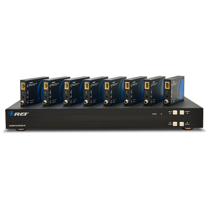 8 x 8 HDMI Matrix Switcher Extender with IR Function Over CAT5e/6/7 Cable (UHD816-EX230-K) - Just $999! Shop now at Retro Gaming of Denver