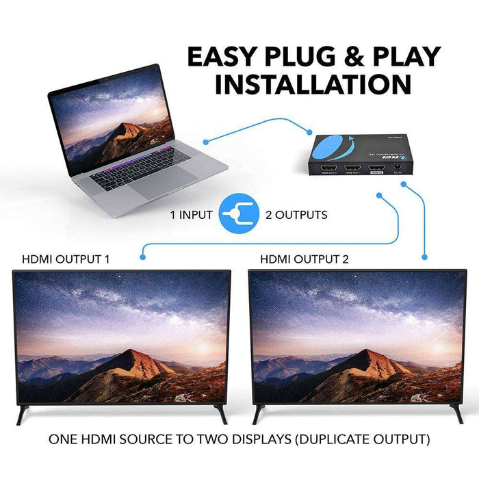 1x2 HDMI Splitter : 1-in 2-out, UltraHD 4K, EDID (UHDS-102) - Just $24.99! Shop now at Retro Gaming of Denver