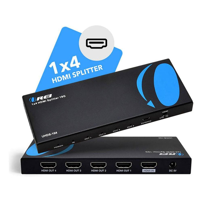 1x4 HDMI Splitter : 1-in 4-out, UltraHD 4K, EDID (UHDS-104) - Just $34.99! Shop now at Retro Gaming of Denver