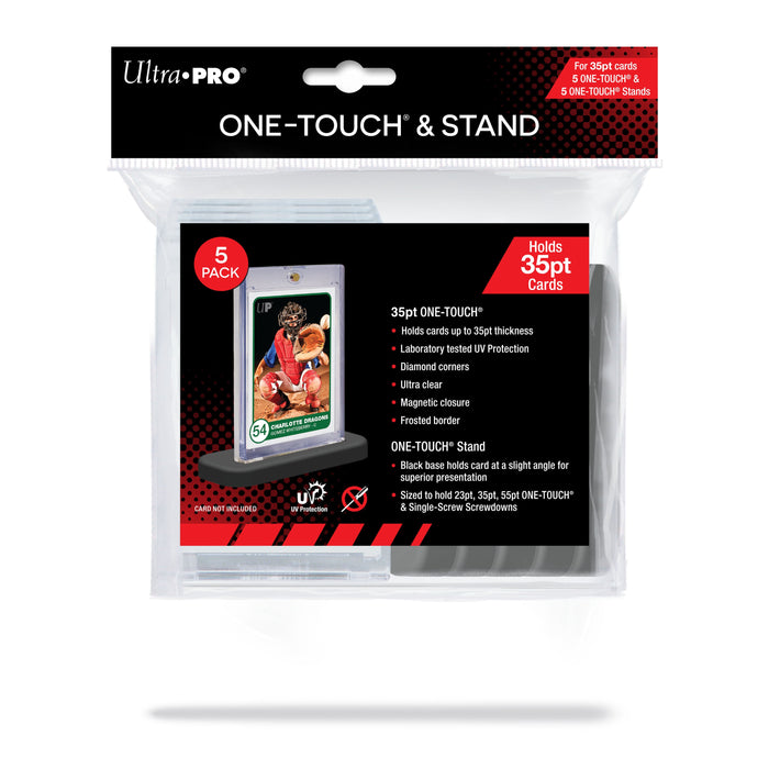 Ultra Pro One Touch 35pt Magnetic Card Case with Stands 5-Pack - for just $15.95! 