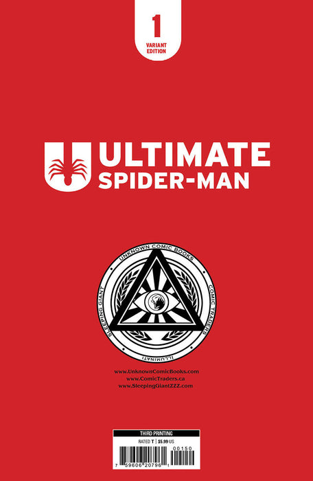 [Signed by Hickman] Ultimate Spider-Man #1 B&W CON VIRGIN Unknown Comics Matrazzo Exclusive Var [INST] 3rd PTG - for just $40! 