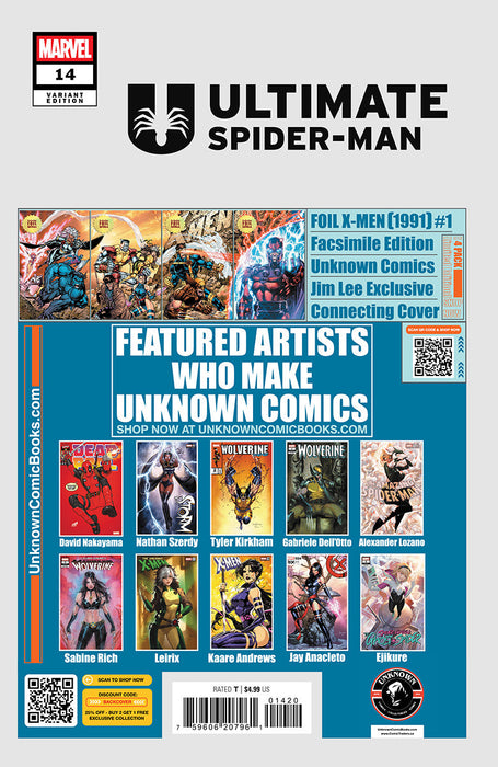 Ultimate Spider-Man #14 Unknown Comic Mirka Andolfo Exclusive Var (02/26/2025) - for just $15! 
