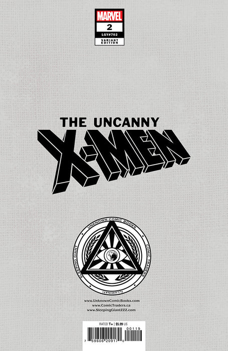 Uncanny X-Men #2 Unknown Comics Exclusive Nathan Szerdy Var (09/11/2024) - for just $10! 