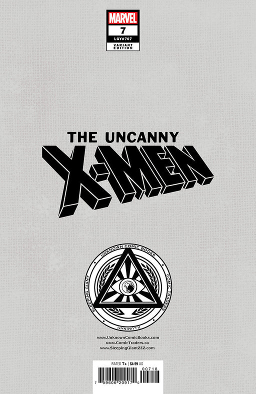 Uncanny X-Men #7 Unknown Comics David Nakayama Exclusive Var (12/11/2024) - for just $10! 