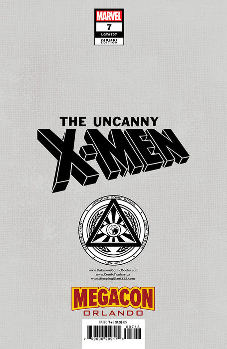 [Foil] Uncanny X-Men #7 David Nakayama MEGACON 2025 Exclusive Virgin Var (12/11/2024) - for just $40! 