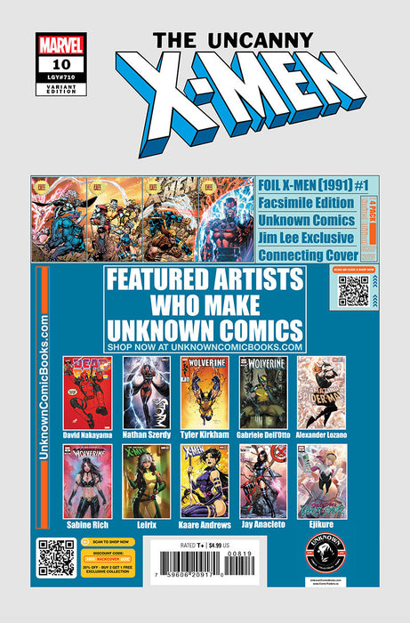 Uncanny X-Men #10 Unknown Comic David Nakayama Exclusive Var (02/05/2025) (02/19/2025) - for just $15! 