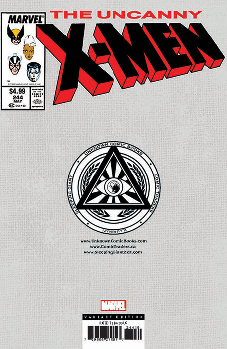 [Foil] Uncanny X-Men #244 Facsimile Unknown Comics Marc Silvestri Exclusive Var (10/02/2024) - for just $40! 