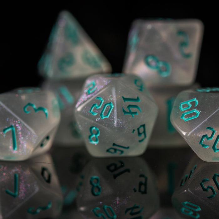 Unicorn Tears (Aqua) Acrylic Dice Set - Just $9.99! Shop now at Retro Gaming of Denver